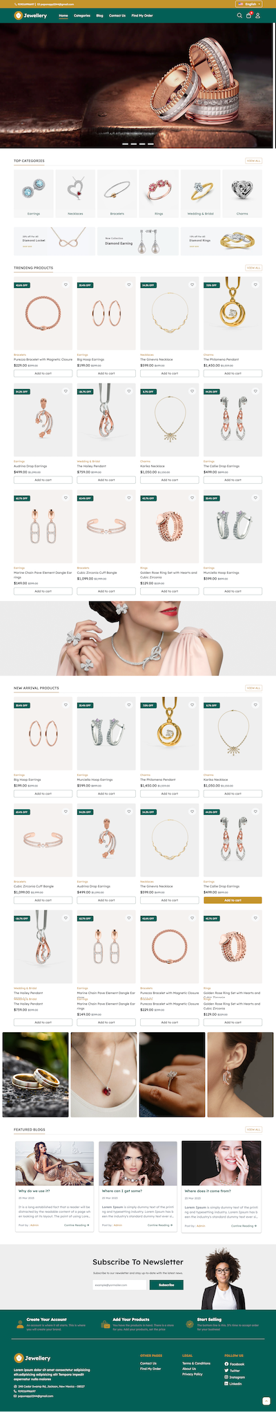 Jewelry store theme