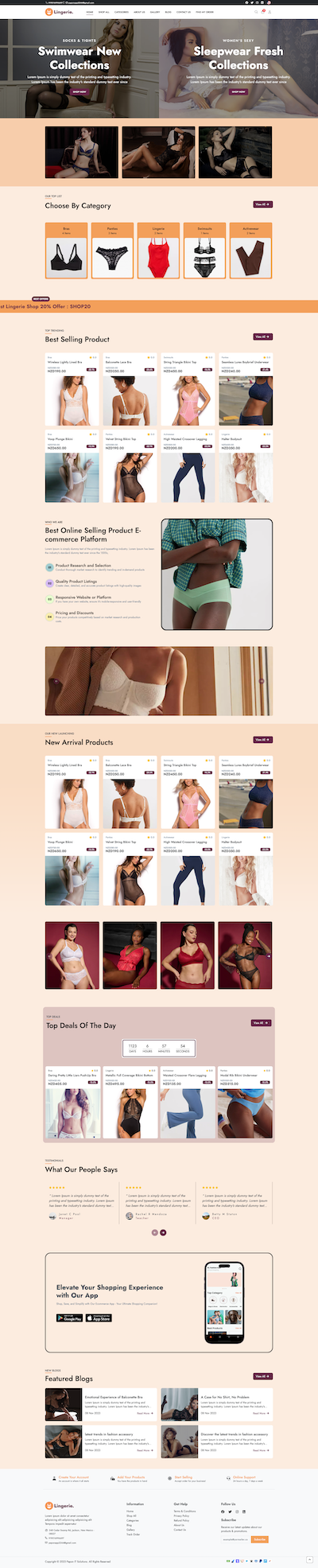 Lingerie - E-Commerce Template